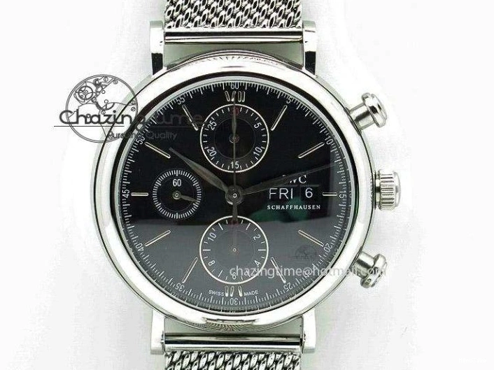 MIROTIME 0717 Timeless Big Pilot Real PR IW500901 ZF 1:1 Best Edition On Black Leather Strap A 7340